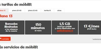 Llega al 4G a mobilR pero solo a algunas tarifas y cambiando a ORANGE.
