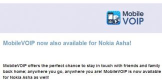 Mobilevoip del grupo Betamax también tiene su APP para Nokia Asha.