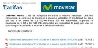 MOVISTAR encarece sus servicios aún más al cobrar hasta 7,5€ adicionales en exceso.