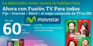 Movistar Fusión TV con unos precios bastante similares a los ofrecidos por ONO.