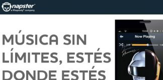 Los clientes de Vodafone pueden contratar Napster con música sin limites al estilo Spotify por 7€/mes.
