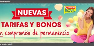 Eroski mejora todas sus tarifas pese a usar la red Vodafone a cambio de renunciar al 4G.