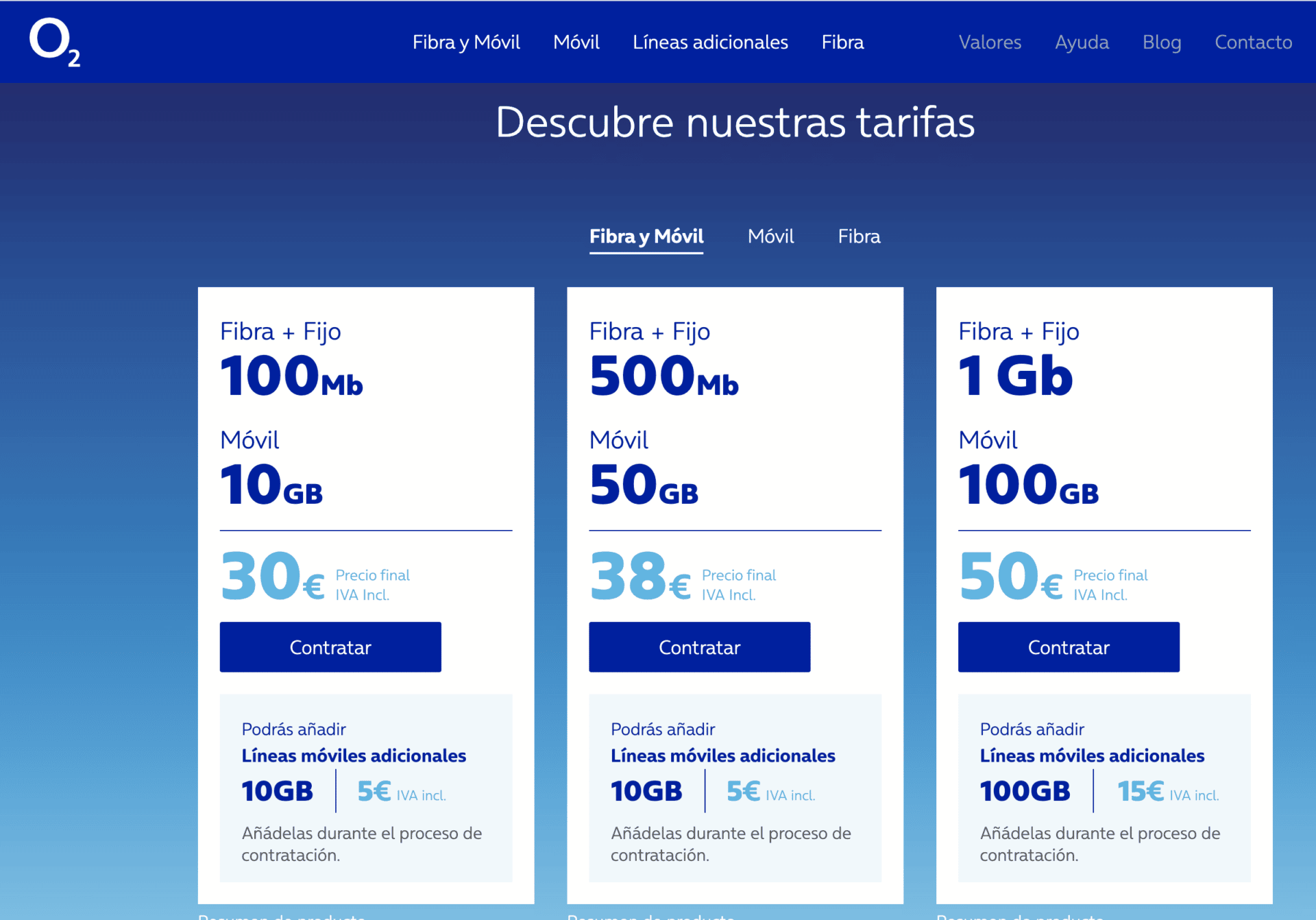 O2 renueva su oferta con fibra y 2 lineas por solo 35€ - Economiza