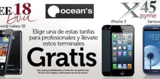 Oceans ofrece 4GB en sus tarifas desde 18€/mes para empresas con terminal gratuito si se acepta permanencia 24 meses.