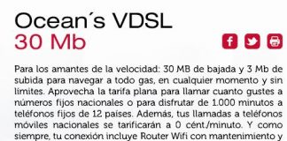 Oceans lanza su ADSL con 3MB de subida por 24€+IVA con linea de teléfono.