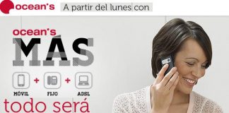 OCEANS lanza su oferta convergente MAS a partir del Lunes 28 Octubre: Llamadas internacionales a fijos incluidas.