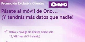 ONO se apunta a los 10€+IVA ilimitadas con 1GB en sus convergentes.