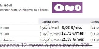 La compra de ONO por parte de Vodafone supone un incremento de 1,82€/mes en sus lineas adicionales.