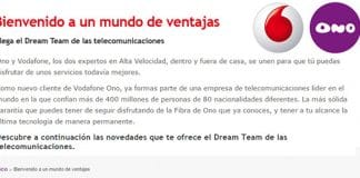 VODAFONE anuncia 4G en ONO en los próximos meses y acceso a tiendas de VODAFONE: Dream Team.