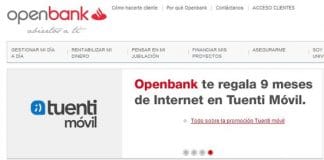 Hazte de Openbank y consigue 9 meses de Internet en Tuenti sin coste alguno.