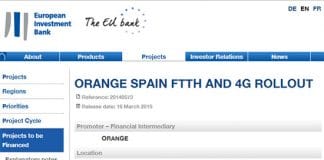 ORANGE recibe 400 millones de euros del BEI (Banco Europeo de Inversiones)