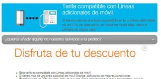 ORANGE lanza segundas lineas sin convergencia 20%.