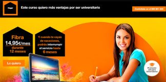 ORANGE tiene ofertas de fibra para Universitarios.