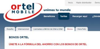 Los bonos ORTEL MOBILE son acumulables y pueden competir con las tarifas de 16€ de la competencia. 240min+1,5GB por 16,52€
