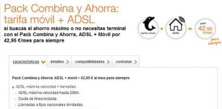 Las características desconocidas del Pack convergente de Orange: 1000 min a móviles de 20 a 8, su servicio doblellamada 2 lineas simultaneas y 1000 min entre números de la misma familia y lineas adicionales desde 8€.