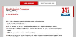 PEPEPHONE permite elegir entre pagar alta o elegir permanencia en fibra.
