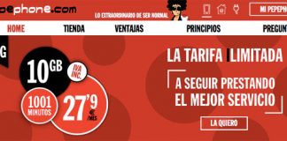 PEPEPHONE lanza una tarifa de 10GB y 1001 minutos por 27,9€