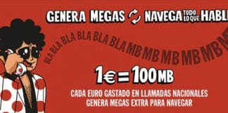 PEPEPHONE busca fidelizar la voz: 1€ = 100MB extras al mes siguiente.
