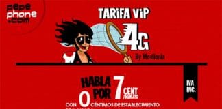 PEPEPHONE mejora la tarifa de @Movilonia VIP: 10,9€ 5GB