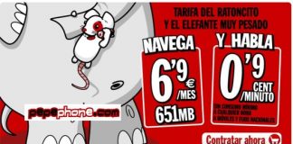Pepephone reacciona a las nuevas tarifas de Yoigo rápido: 6,9€/651MB o 9€/1GB y 0,9c/min.