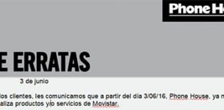 MOVISTAR rompe con PHONE HOUSE de golpe.