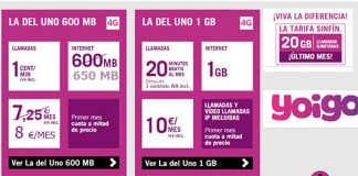 El prepago de YOIGO también será más caro: 8€ 650MB al mes. ¡Absurdo!