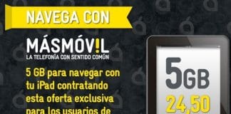 Una promoción de MASMOVIL de 5GB por 24,5€/mes.