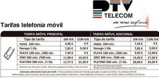 La cablera PTVTelecom empieza a ofrecer a sus clientes telefonía móvil.