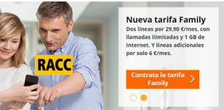 RACCTEL comercializa 2 ilimitadas con 1GB por 29,95€ más lineas a 6€.