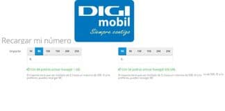 DIGI MOBIL permite recargar importes no redondos: ¡Interesante!