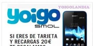Recargar YOIGO en SMOL tiene su regalo estos días. ¡Aprovechalo!