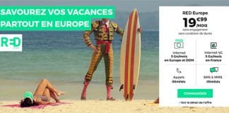 RED en Francia 5GB con llamadas ilimitadas 19,99€/mes.