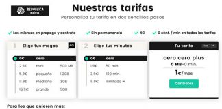 La curiosa tarifa de Republica Móvil: 5GB a 16KB a 1€