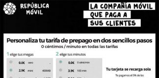 REPUBLICA MOVIL el prepago que se recarga solo un 5% de los amigos.