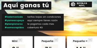 REPUBLICA MOVIL reacciona mejorando sus tarifas al completo.