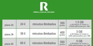 R móvil ofrecera todas sus tarifas con minutos ilimitados a partir del 20 de marzo en tarifas de más de 24€ con iva incluido.