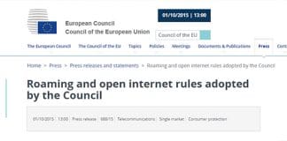 El fin del roaming europeo: Nueva fecha, mediados Junio de 2017.