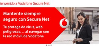 VODAFONE recomienda su SECURE-NET ante los ciberataques por 1€/mes.