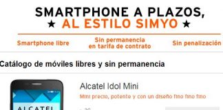 ORANGE gana dinero con SIMYO y permite ahora la compra a plazos de algunos de sus terminales.