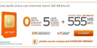 Simyo, tras su compra de Orange aplica su tarifa de 0 cts/min entre SIMYO en todas sus tarifas salvo en la de la del 2c/min con cuota 4,9€/mes 600MB.