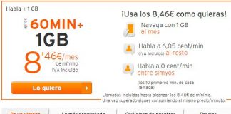 Orange mejora su tarifa de SIMYO que regala el trafico incluyendo 1GB.