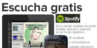 Spotify en el móvil: Con ciertos limites. En el PC se anulan las 10 horas de música al mes.
