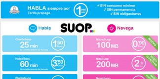 SUOP mejora sus bonos de datos bajos, reacciona a ORANGE y VODAFONE mejorandoles: Amplia 30 días la caducidad.