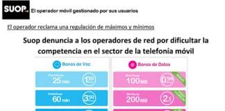 Suop denuncia a los operadores de red por dificultar la competencia en telefonía móvil.