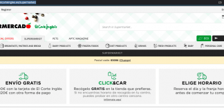 El Corte Ingles y el Dia son solidarios durante el coronavirus permitiendo la compra del super online. Supermercado El Corte Ingles Coronavirus