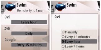 Swim: Sincronizar los datos de forma automatica. Una funcionalidad que no tienen AUN en Nokia ni moviles en Symbian. ¿curioso que lo tengan que implementar terceros?