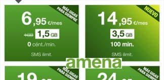 AMENA hará oficiales tarifas en Marzo: 8GB e ilimitadas 24,95€