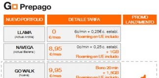 ORANGE cambia sus tarifas prepago con Roaming incluido en Europa.