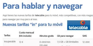 TELECABLE sigue sin 4G al usar VODAFONE: pero 5GB por 28€