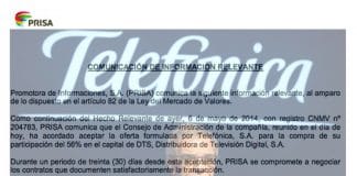 Telefónica compensará a VODAFONE y reclamará dinero a ORANGE por el fútbol.